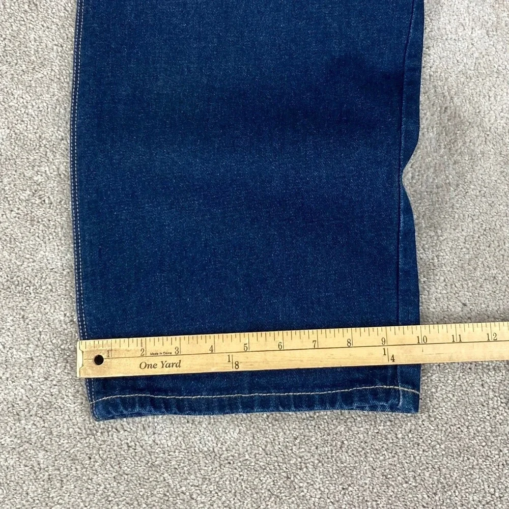 Ecko Unltd Foundry Baggy Carpenter Jeans Mens Sz 36 Dark Wash Wide Leg Denim